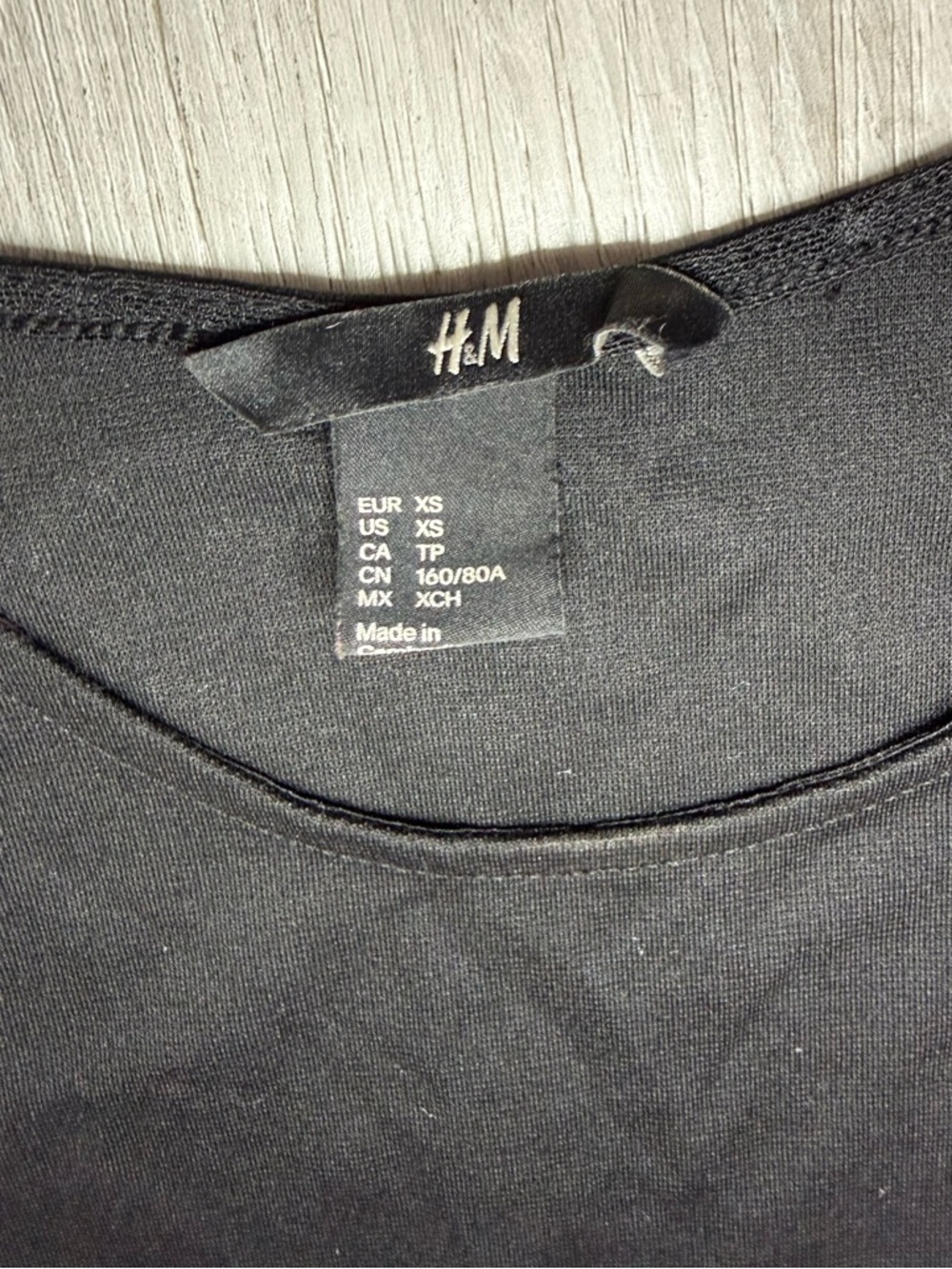 H&M Black Mini Casual Dress With Mesh Shoulder Details Size XS. - Picture 10 of 12